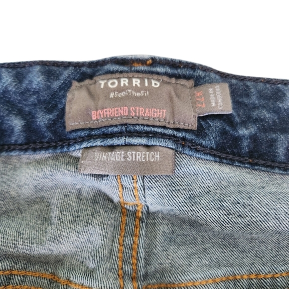 Torrid 'Boyfriend Straight' Jeans, sz 22 - Picture 3 of 6
